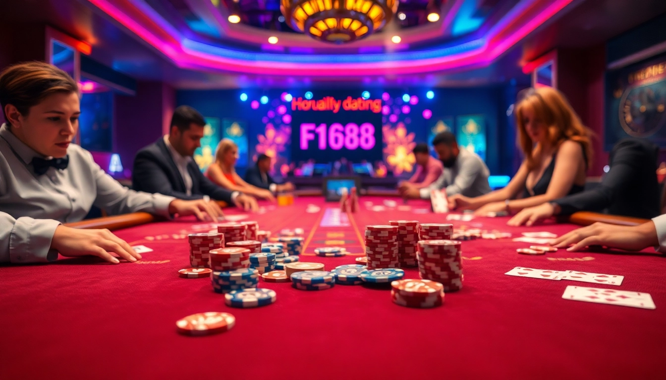 Experience live betting excitement on https://f168.dating/ with vibrant casino tables and professional dealers.