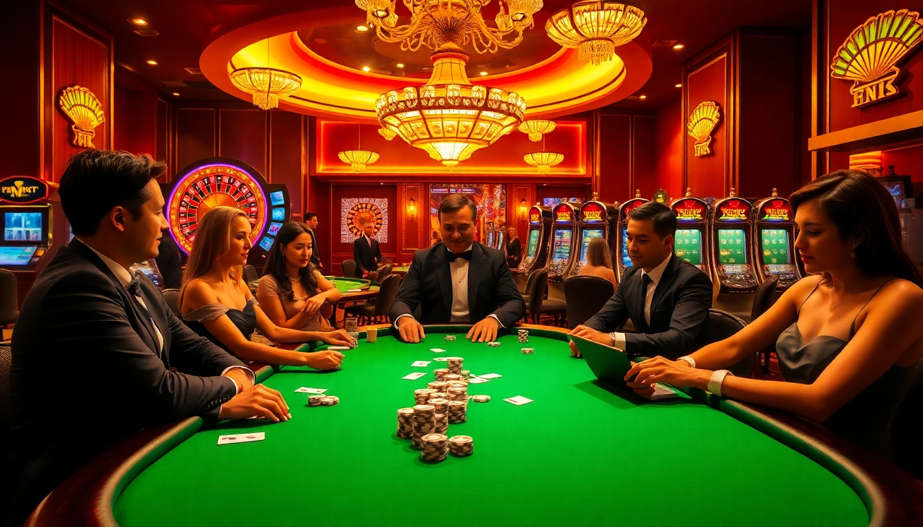 Experience high-stakes poker action at F168 with vibrant casino ambiance and intense gameplay.
