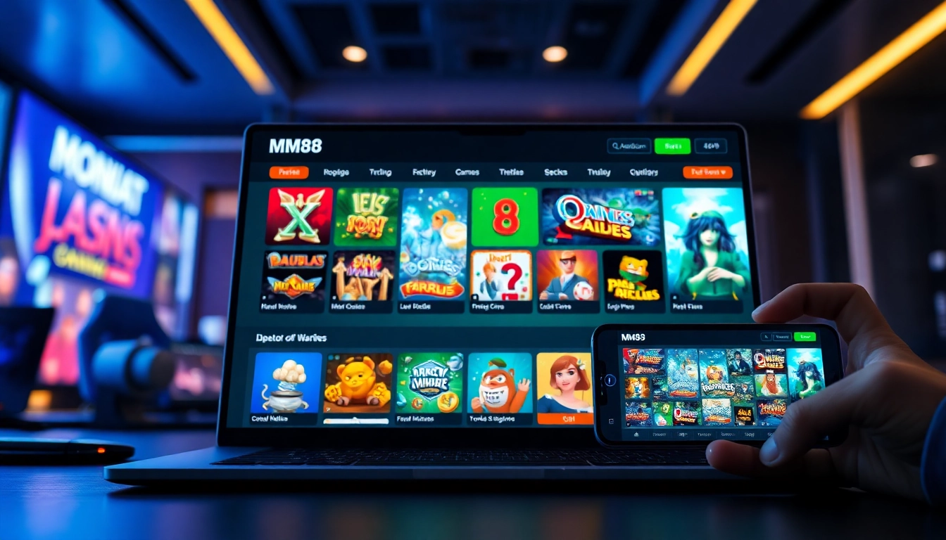 Experience MM88's user-friendly online gaming platform with vibrant games and secure navigation.