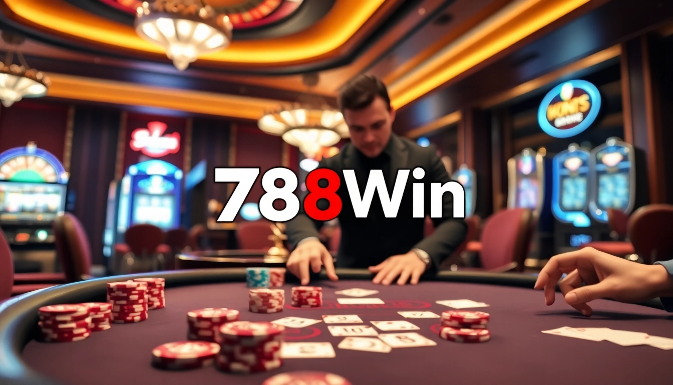 Experience the excitement of 78Win with professional gambling setups featuring poker and online casino games.