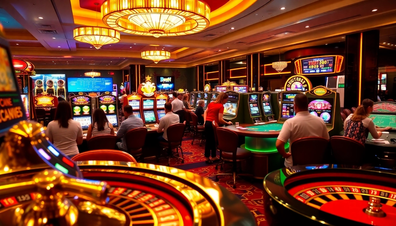 Dynamic casino gameplay scene highlighting chips and tables at https://bem88.com, showcasing excitement and luxury.