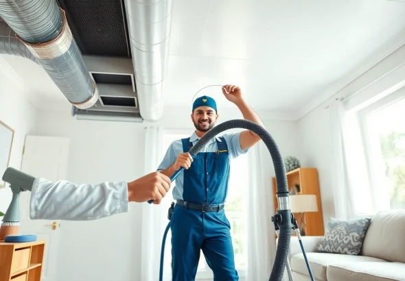 Air Duct Cleaning Service technician using advanced equipment to improve indoor air quality.